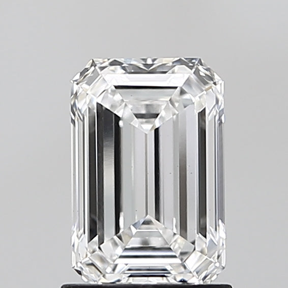 1.51 Carat Emerald Lab Diamond with  Cut Diamond in 14KT  view 1

