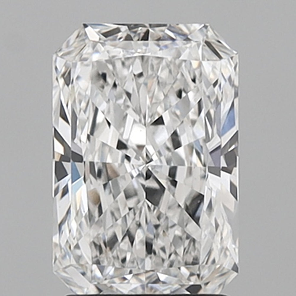 2.0 Carat Radiant Lab Diamond with  Cut Diamond in 14KT  view 1
