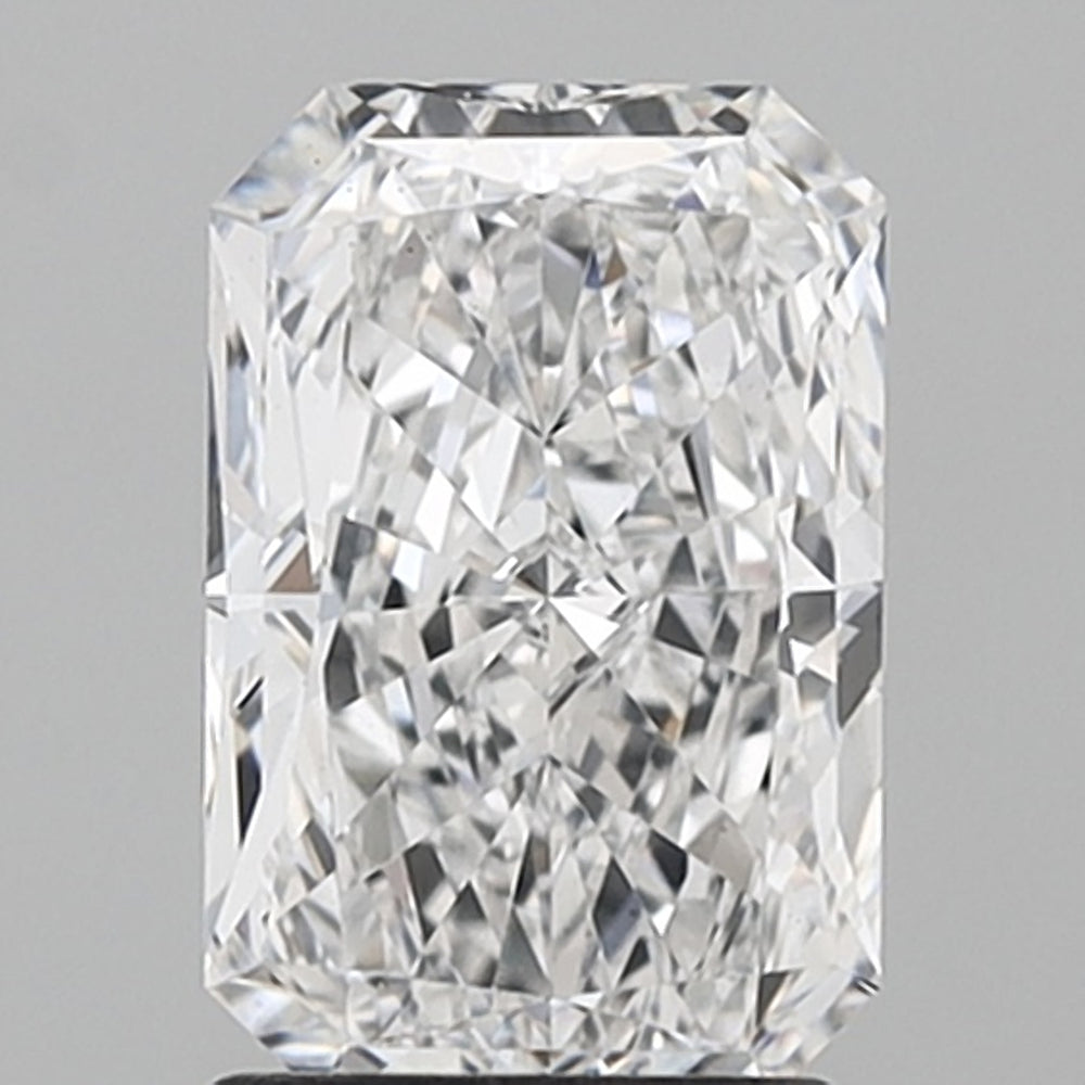 1.78 Carat Radiant Lab Diamond with  Cut Diamond in 14KT  view 1
