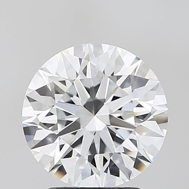 2.5 Carat Round Lab Diamond with  Cut Diamond in 14KT  view 1

