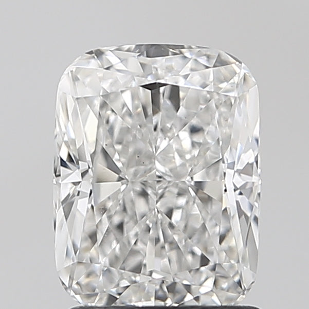 1.51 Carat Cushion Lab Diamond with  Cut Diamond in 14KT  view 1

