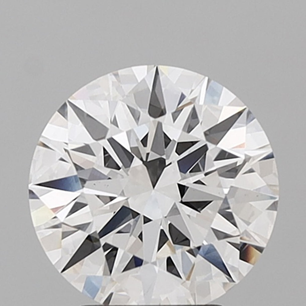3.3 Carat Round Lab Diamond with  Cut Diamond in 14KT  view 1
