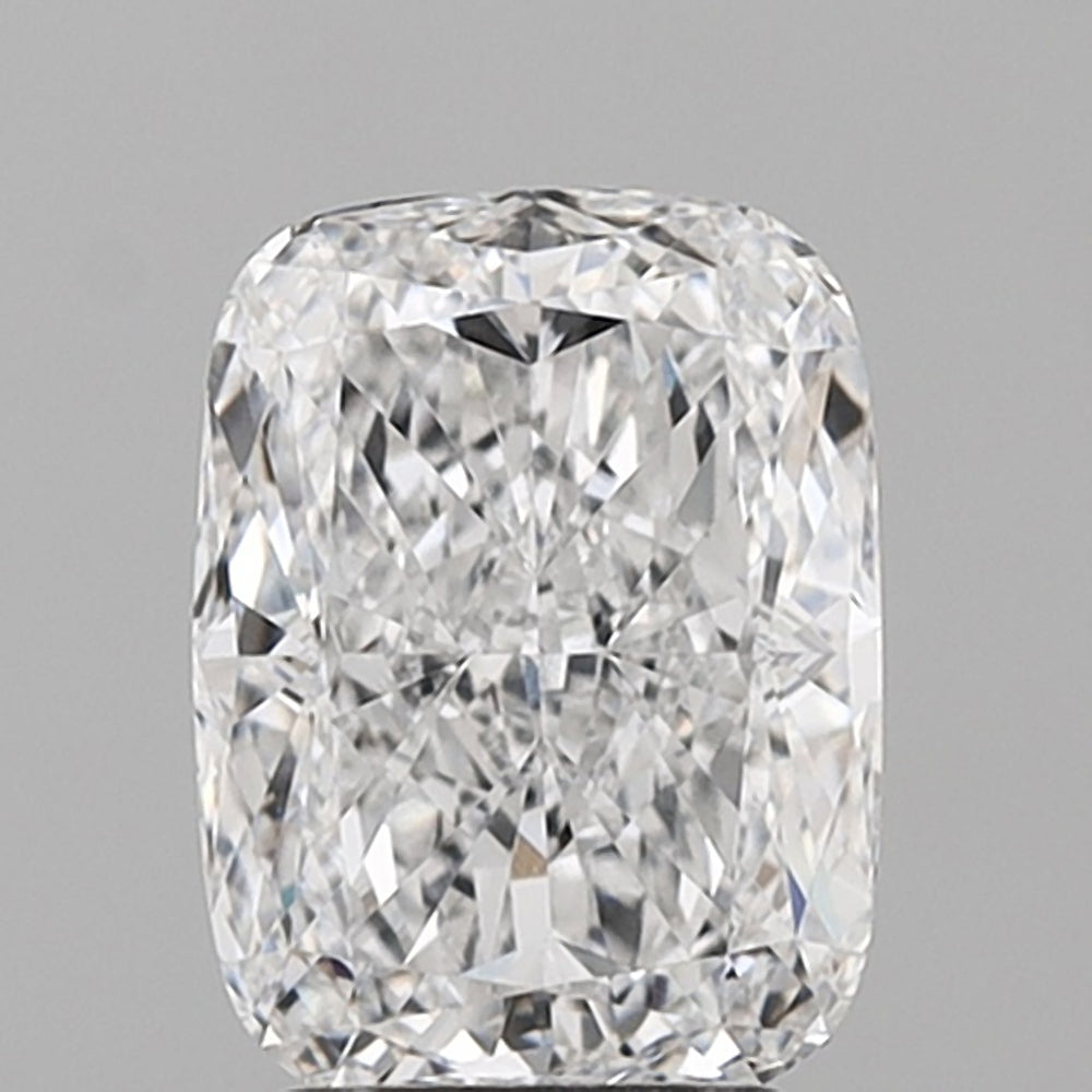 2.85 Carat Cushion Lab Diamond with  Cut Diamond in 14KT  view 1

