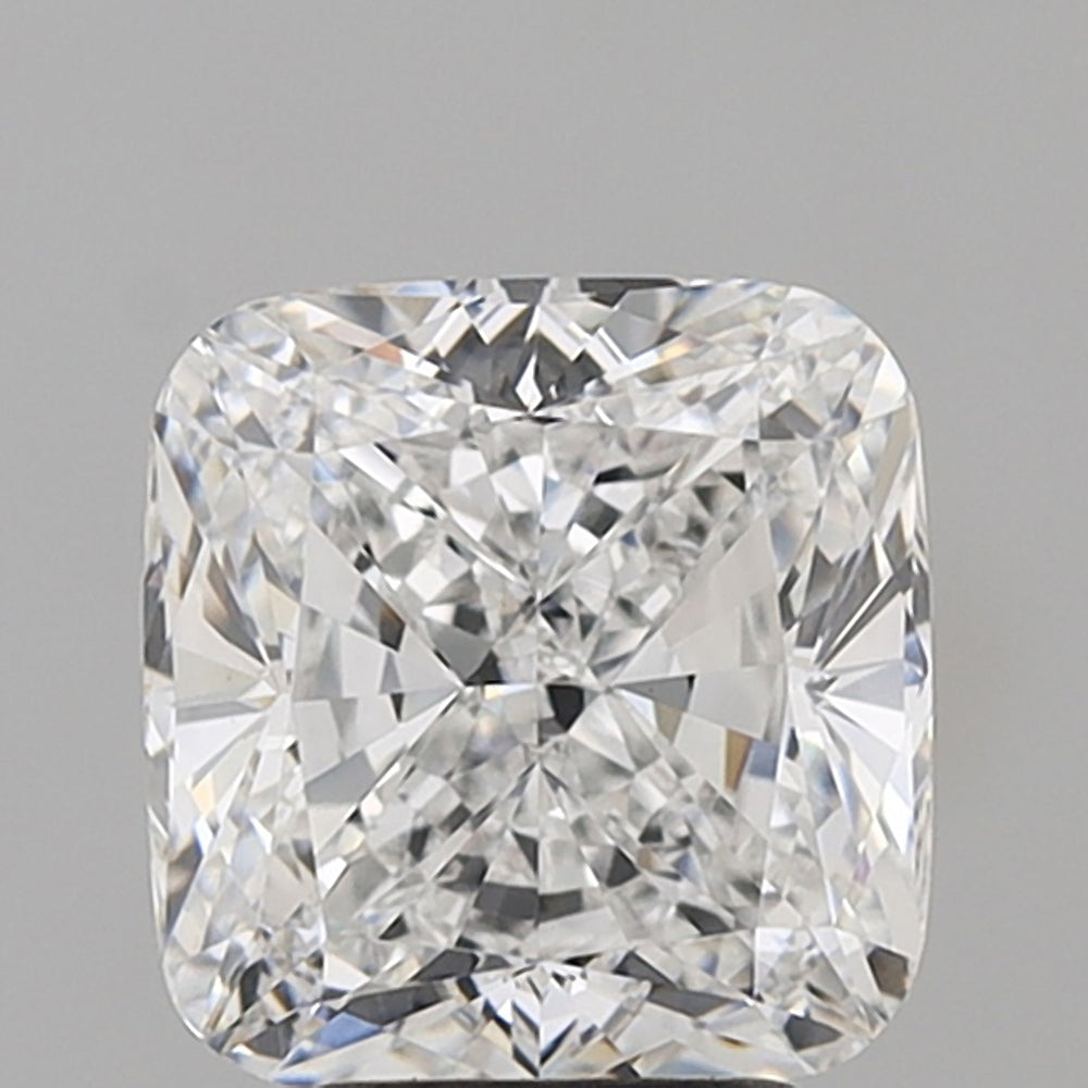 4.02 Carat Cushion Lab Diamond with  Cut Diamond in 14KT  view 1
