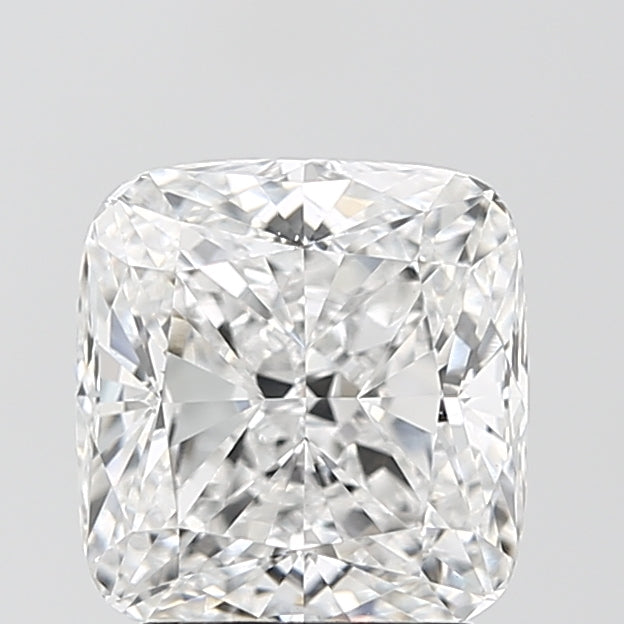 3.02 Carat Cushion Lab Diamond with  Cut Diamond in 14KT  view 1
