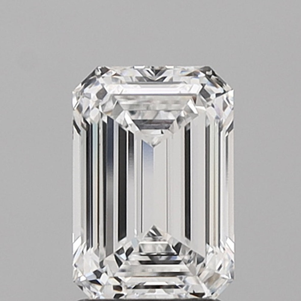 1.95 Carat Emerald Lab Diamond with  Cut Diamond in 14KT  view 1
