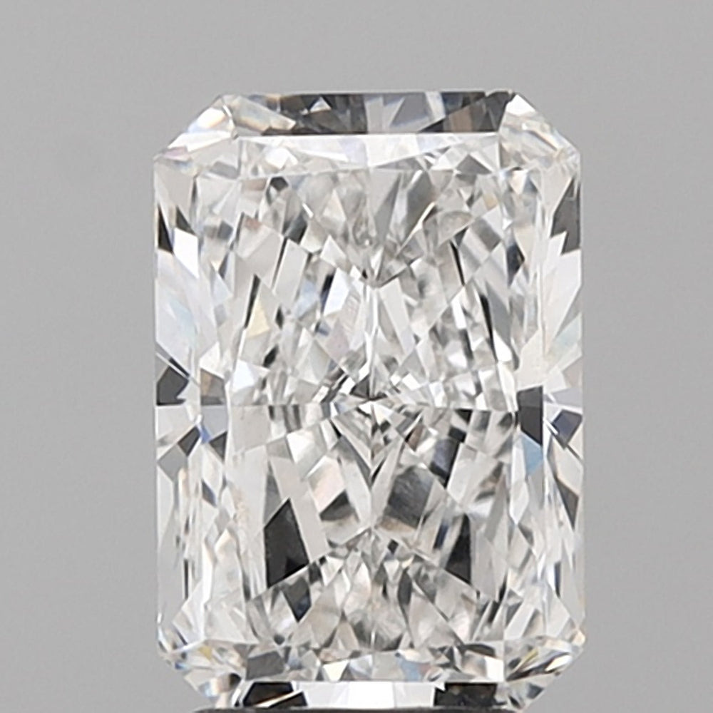 3.0 Carat Radiant Lab Diamond with  Cut Diamond in 14KT  view 1
