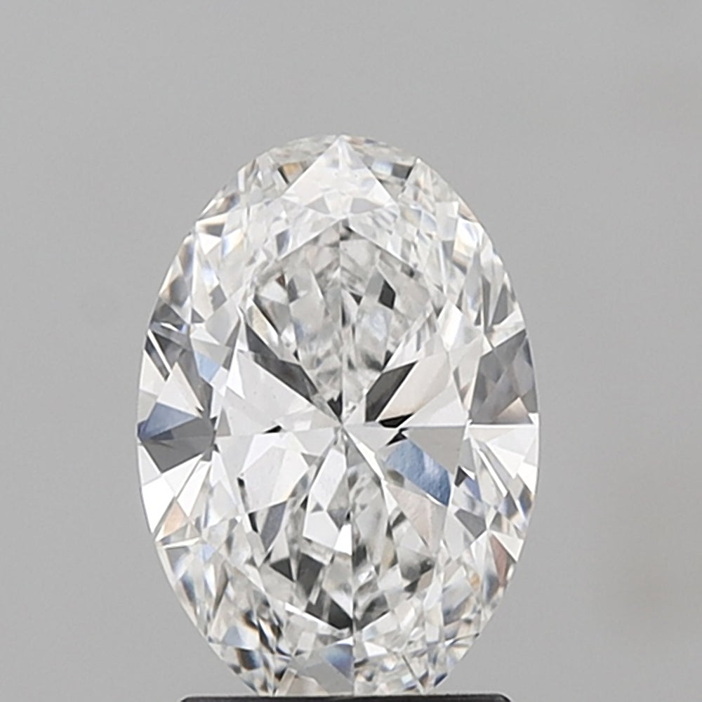 2.0 Carat Oval Lab Diamond with  Cut Diamond in 14KT  view 1
