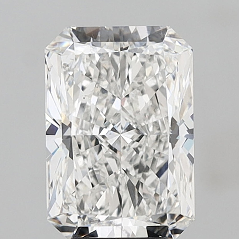 5.04 Carat Radiant Lab Diamond with  Cut Diamond in 14KT  view 1
