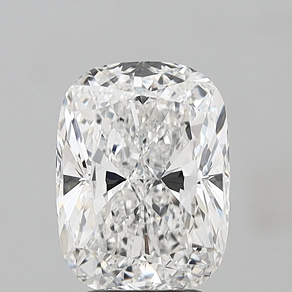 4.03 Carat Cushion Lab Diamond with  Cut Diamond in 14KT  view 1
