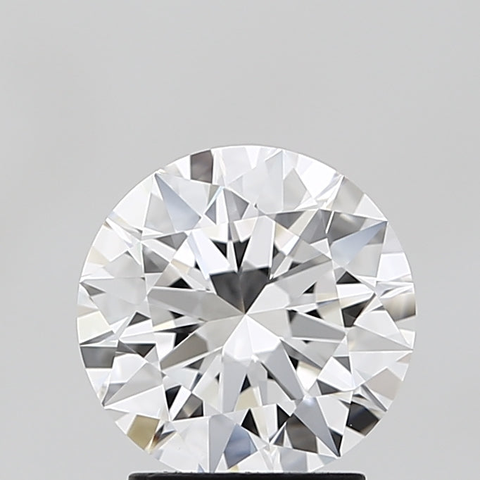 2.32 Carat Round Lab Diamond with  Cut Diamond in 14KT  view 1
