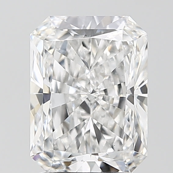 2.51 Carat Radiant Lab Diamond with  Cut Diamond in 14KT  view 1
