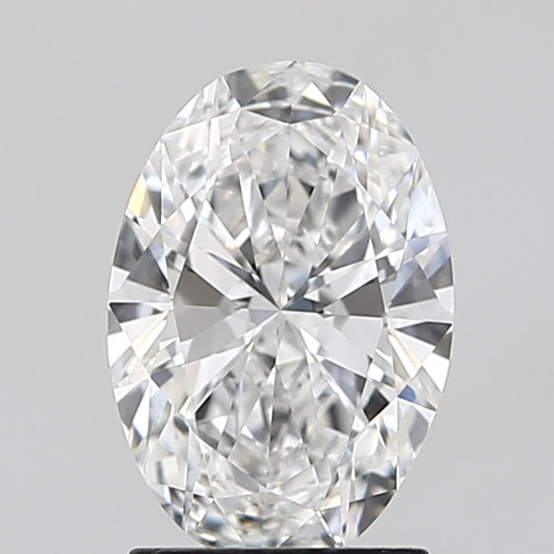 1.77 Carat Oval Lab Diamond with  Cut Diamond in 14KT  view 1
