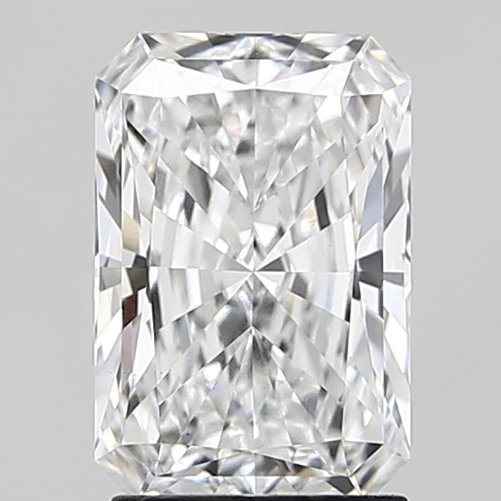 2.1 Carat Radiant Lab Diamond with  Cut Diamond in 14KT  view 1

