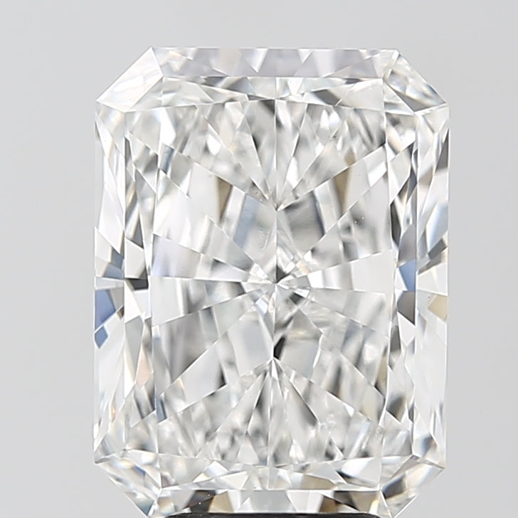 5.0 Carat Radiant Lab Diamond with  Cut Diamond in 14KT  view 1
