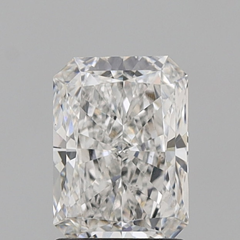 1.51 Carat Radiant Lab Diamond with  Cut Diamond in 14KT  view 1
