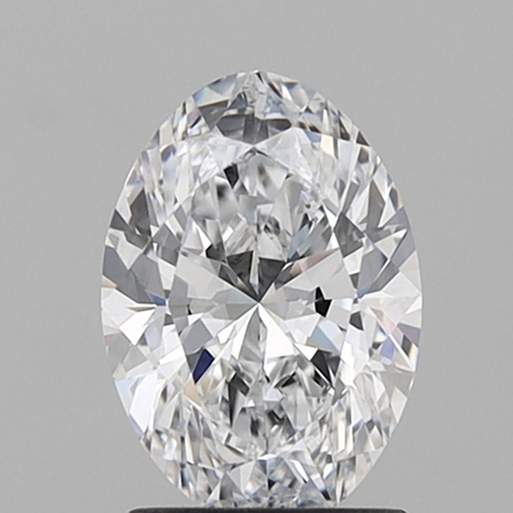1.5 Carat Oval Lab Diamond with  Cut Diamond in 14KT  view 1
