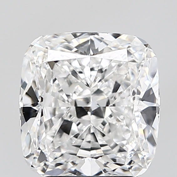 2.94 Carat Cushion Lab Diamond with  Cut Diamond in 14KT  view 1
