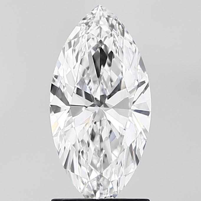 1.53 Carat Marquise Lab Diamond with  Cut Diamond in 14KT  view 1
