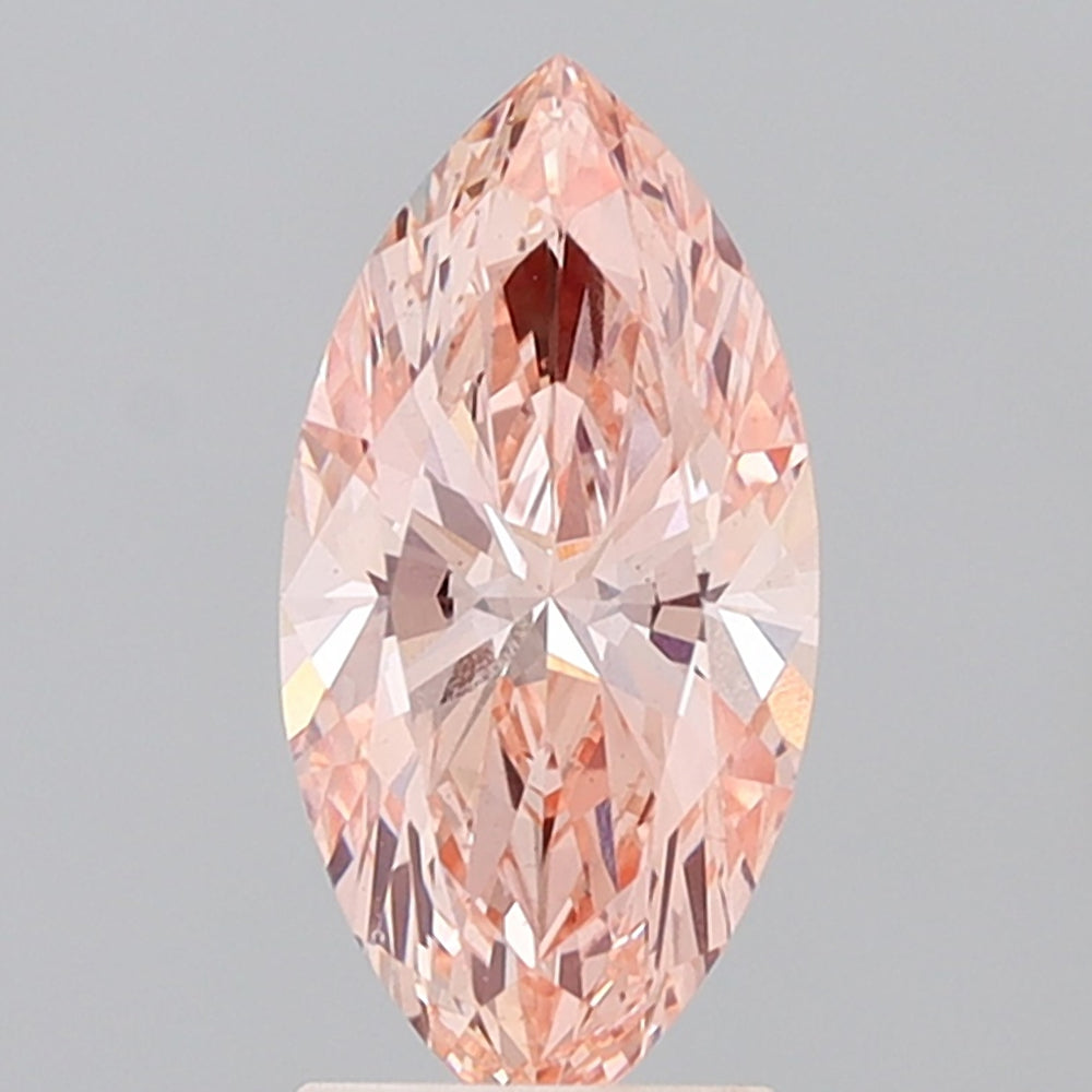 2.07 Carat Marquise Lab Diamond with  Cut Diamond in 14KT  view 1
