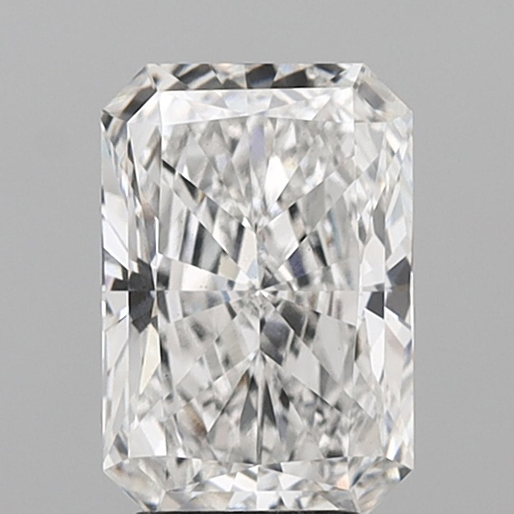 3.59 Carat Radiant Lab Diamond with  Cut Diamond in 14KT  view 1
