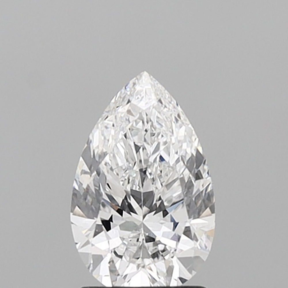 1.47 Carat Pear Lab Diamond with  Cut Diamond in 14KT  view 1
