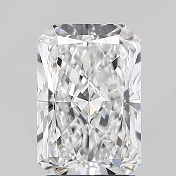1.83 Carat Radiant Lab Diamond with  Cut Diamond in 14KT  view 1
