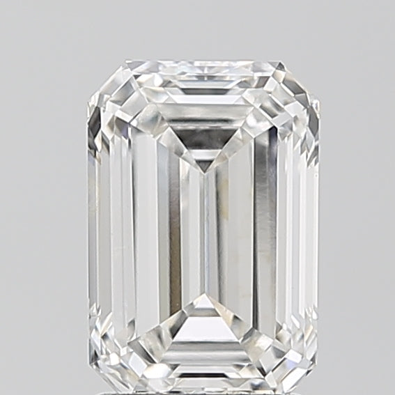 1.95 Carat Emerald Lab Diamond with  Cut Diamond in 14KT  view 1
