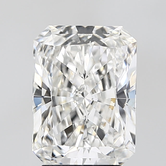 3.46 Carat Radiant Lab Diamond with  Cut Diamond in 14KT  view 1
