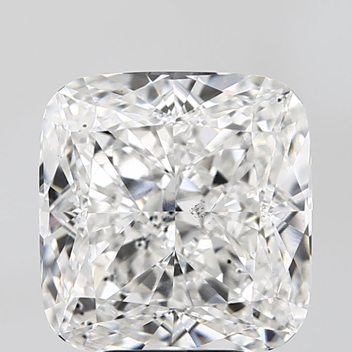 6.0 Carat Cushion Lab Diamond with  Cut Diamond in 14KT  view 1
