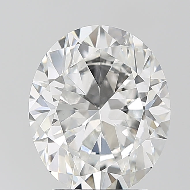3.14 Carat Oval Lab Diamond with  Cut Diamond in 14KT  view 1
