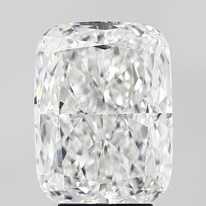 5.02 Carat Cushion Lab Diamond with  Cut Diamond in 14KT  view 1
