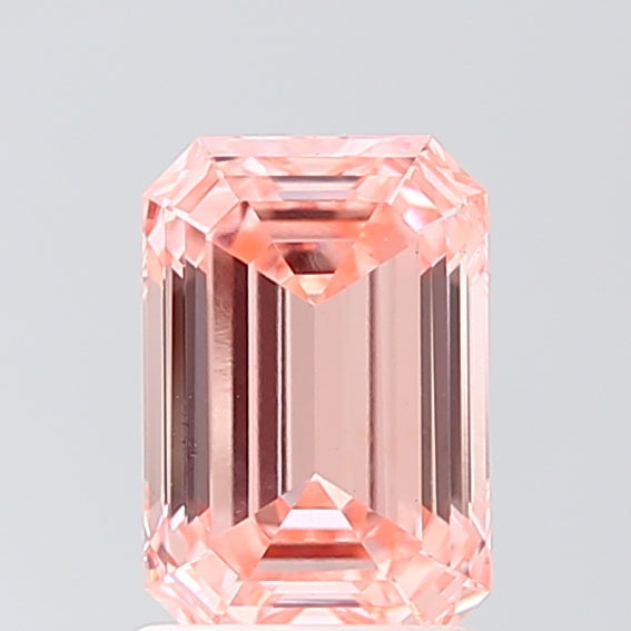 1.56 Carat Emerald Lab Diamond with  Cut Diamond in 14KT  view 1
