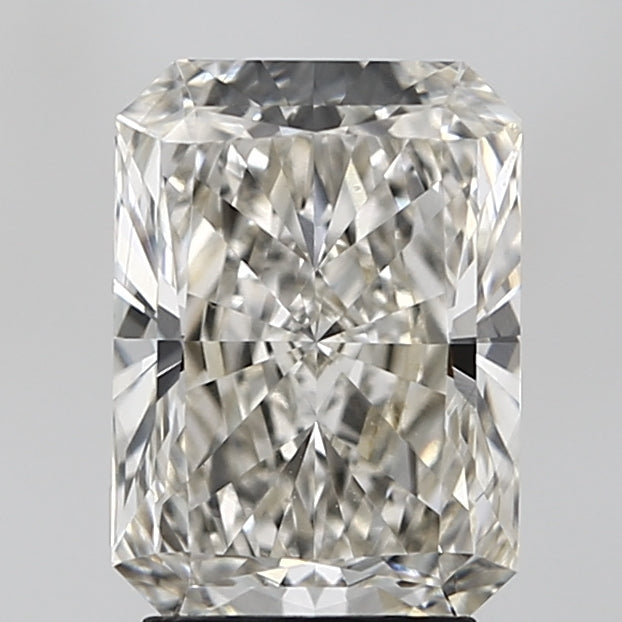 3.03 Carat Radiant Lab Diamond with  Cut Diamond in 14KT  view 1
