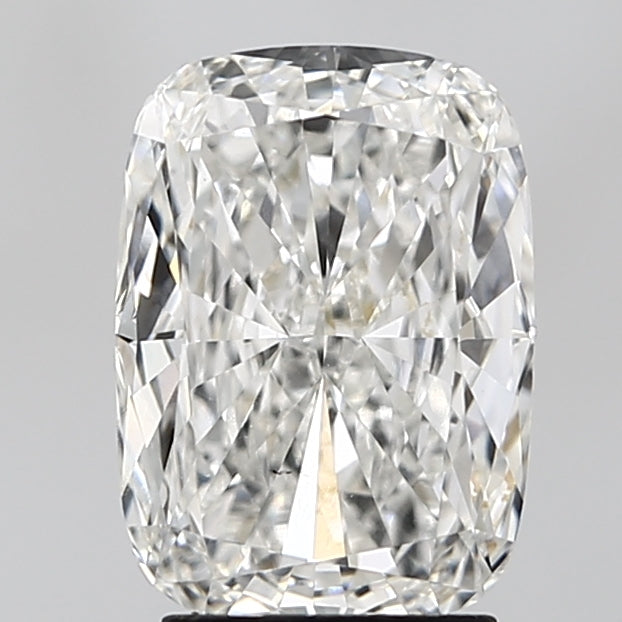 3.03 Carat Cushion Lab Diamond with  Cut Diamond in 14KT  view 1
