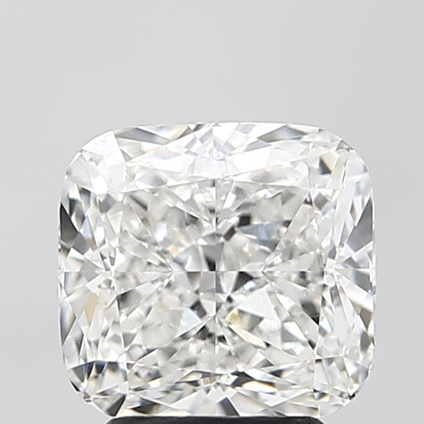 3.02 Carat Cushion Lab Diamond with  Cut Diamond in 14KT  view 1
