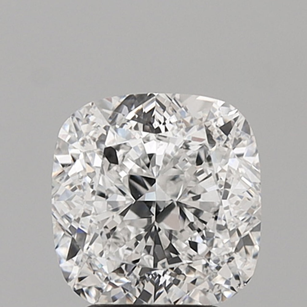 3.84 Carat Cushion Lab Diamond with  Cut Diamond in 14KT  view 1
