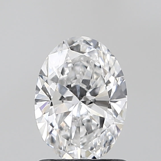 1.03 Carat Oval Lab Diamond with  Cut Diamond in 14KT  view 1
