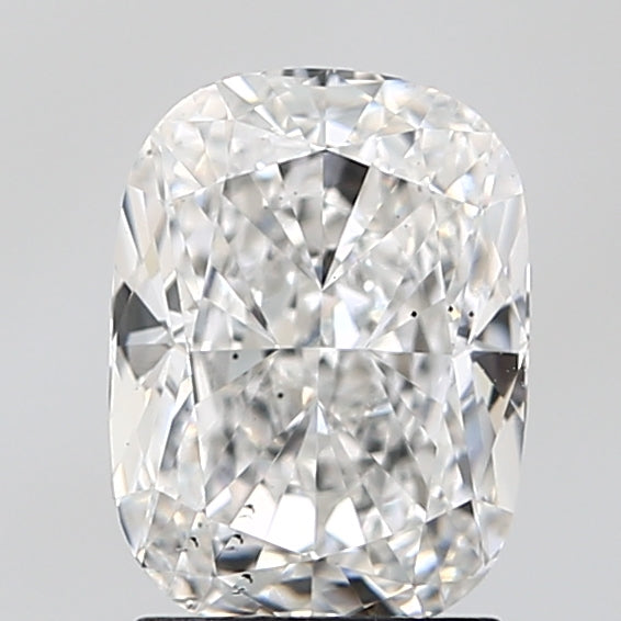 2.52 Carat Cushion Lab Diamond with  Cut Diamond in 14KT  view 1
