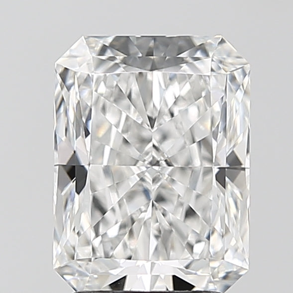 2.58 Carat Radiant Lab Diamond with  Cut Diamond in 14KT  view 1
