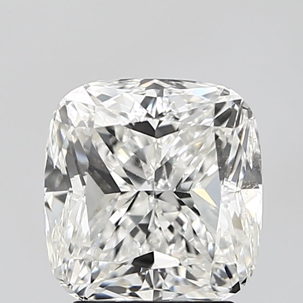 3.0 Carat Cushion Lab Diamond with  Cut Diamond in 14KT  view 1
