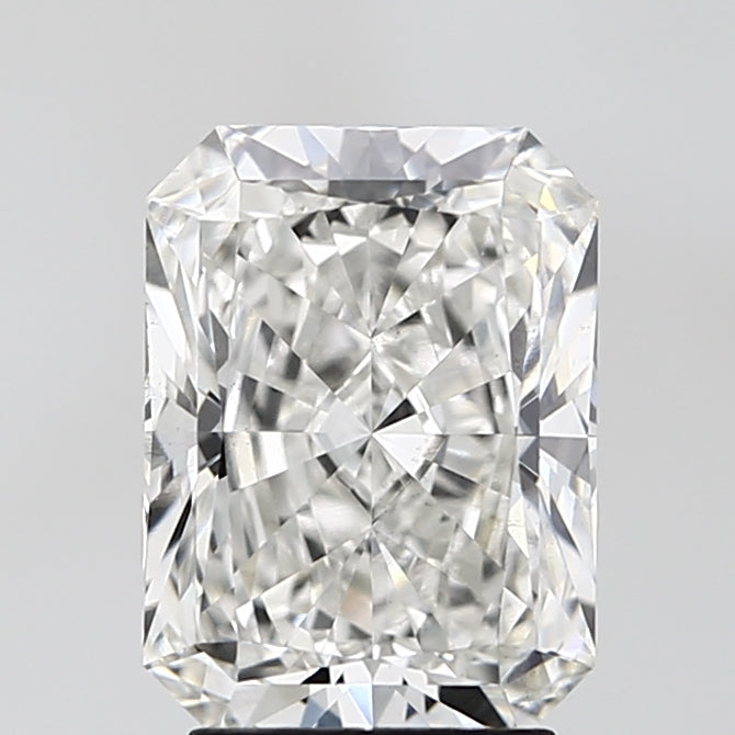 3.03 Carat Radiant Lab Diamond with  Cut Diamond in 14KT  view 1
