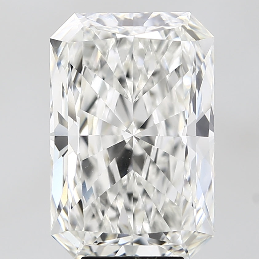 7.08 Carat Radiant Lab Diamond with  Cut Diamond in 14KT  view 1
