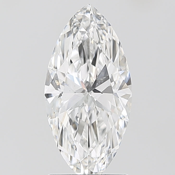 1.87 Carat Marquise Lab Diamond with  Cut Diamond in 14KT  view 1
