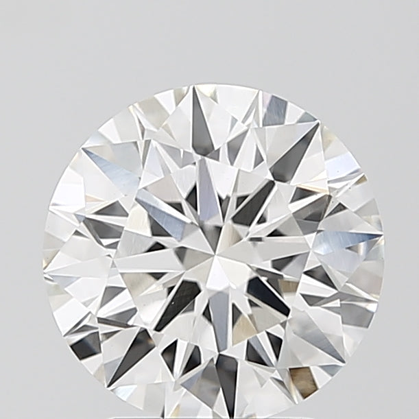 2.56 Carat Round Lab Diamond with  Cut Diamond in 14KT  view 1

