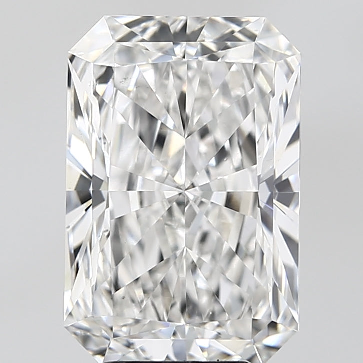 5.02 Carat Radiant Lab Diamond with  Cut Diamond in 14KT  view 1
