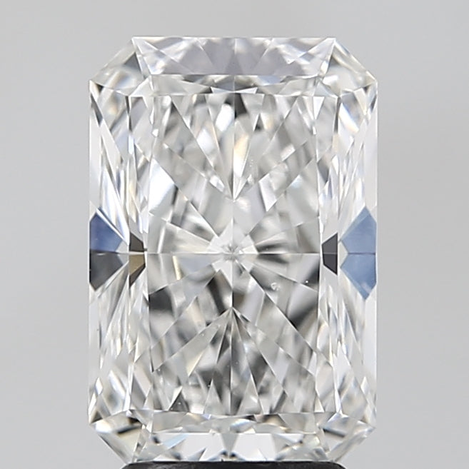 3.31 Carat Radiant Lab Diamond with  Cut Diamond in 14KT  view 1
