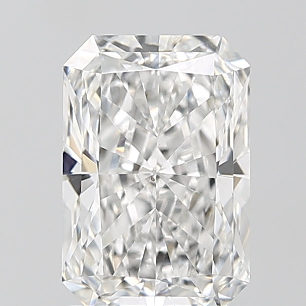 2.53 Carat Radiant Lab Diamond with  Cut Diamond in 14KT  view 1
