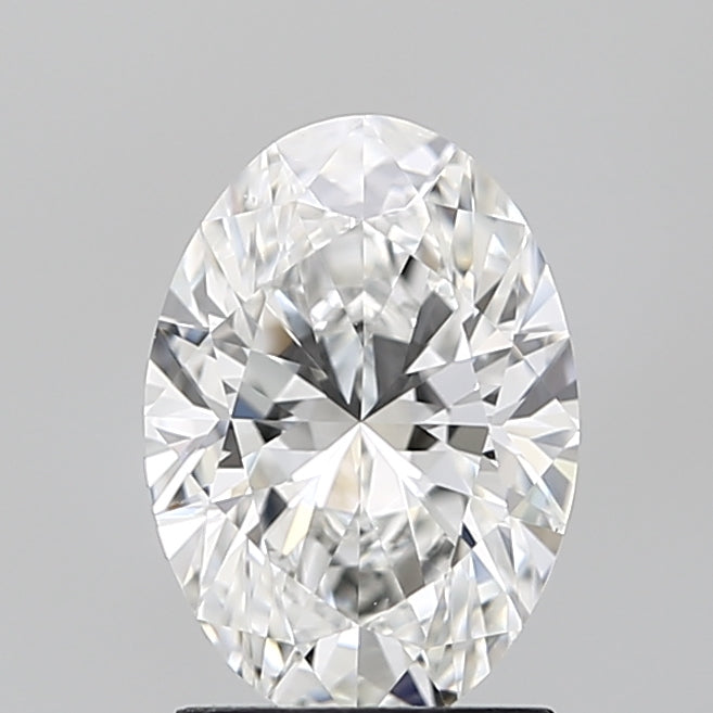 1.81 Carat Oval Lab Diamond with  Cut Diamond in 14KT  view 1
