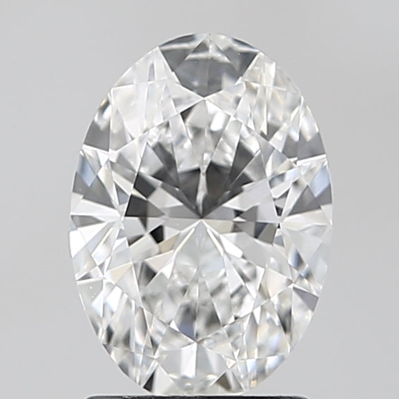 1.58 Carat Oval Lab Diamond with  Cut Diamond in 14KT  view 1
